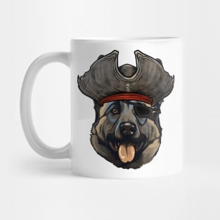 Funny Pirate Norwegian Elkhound Dog Mug